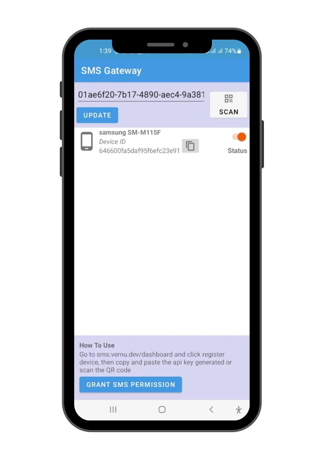 Offres Online - SMS Gateway App Screenshot